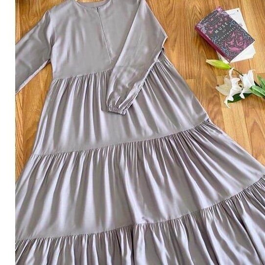 [SYAR'I TILL JANNAH] Kania Dress Big Size _Ukuran S M L XL XxL XxxL 5L -Baju Gamis Jumbo