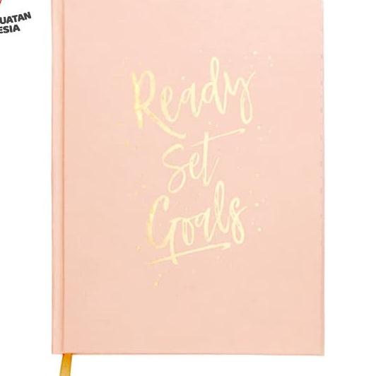 

Buku Gembangan Diri / Journal Self Help Harvest Ready Set Goals - Pink