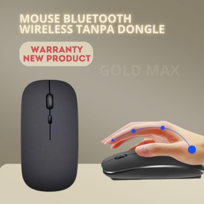 Mouse Bluetooth Wireless Tanpa Dongle Usb Silent