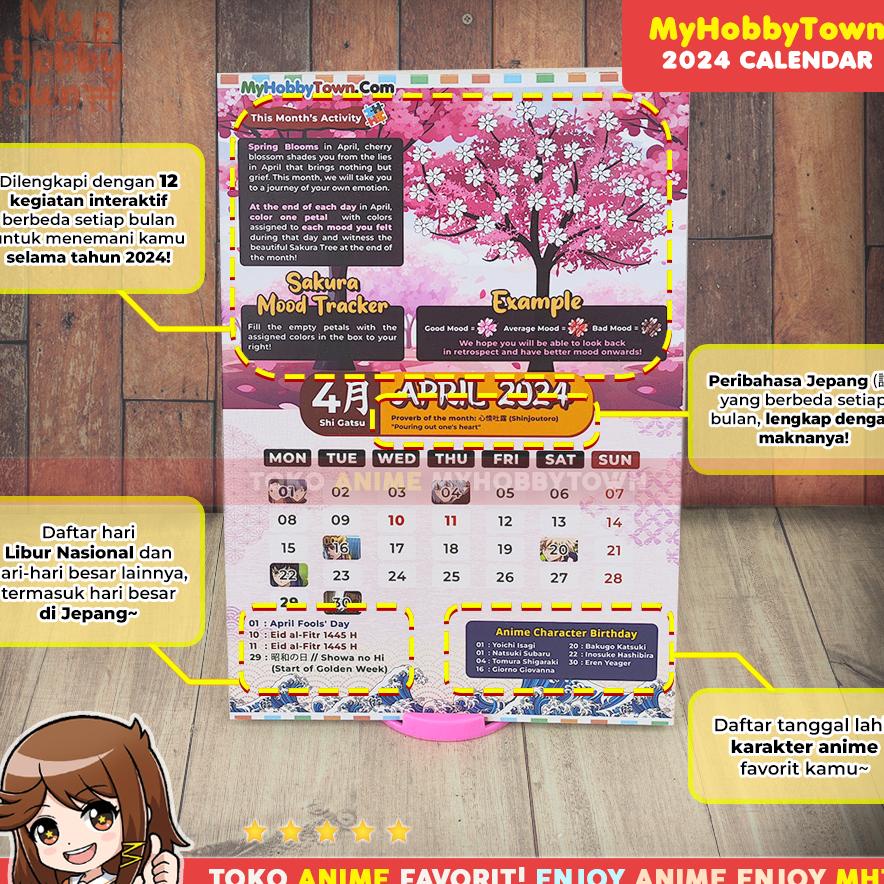 Myhobbytown Exclusive Calendar Kalender Anime 2024