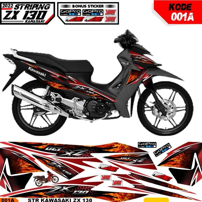 TERBAIK STRIPING STICKER DECAL KAWASAKI ZX130 STRIPING KAWASAKI ZX130 001 BEST SELLER