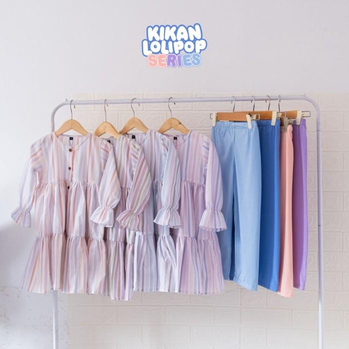 BISA COD - SETELAN TUNIK ANAK PEREMPUAN 1 - 6 TAHUN KIKAN LOLLIPOP BY CUTEKIDS
