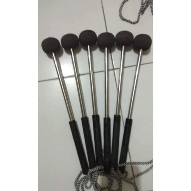 Stik bass drum band stenlis/stik bas Hadroh sepasang ( 2 biji ).