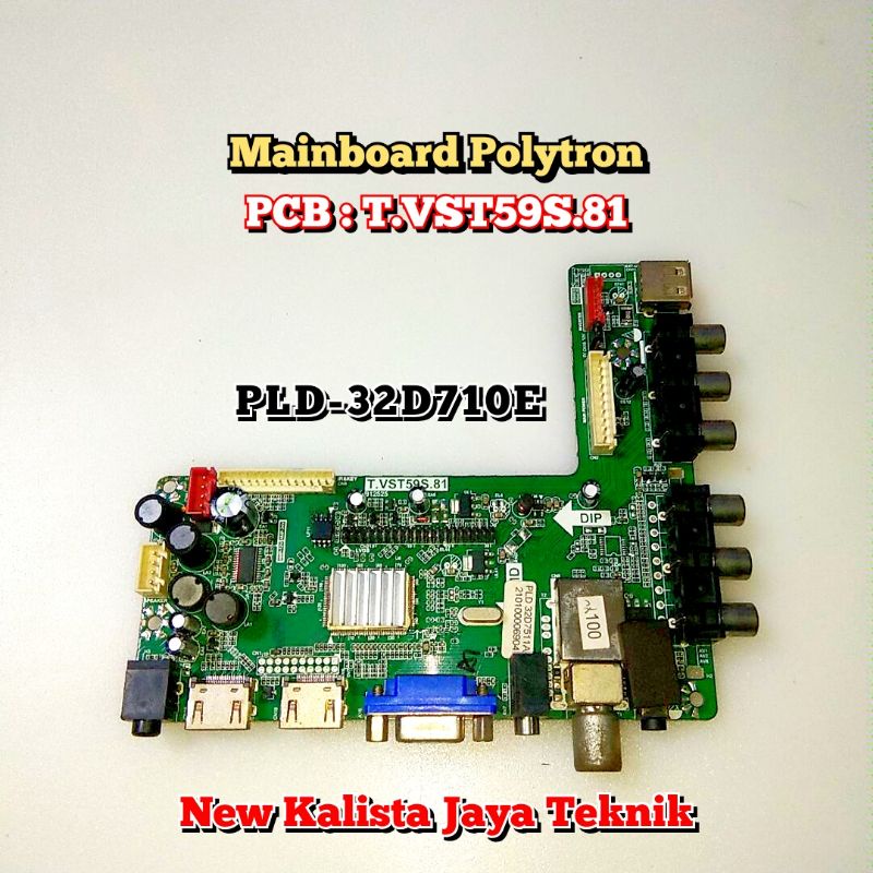MAINBOARD POLYTRON PLD 32D710E ORIGINAL T.VST59S.81 MB 32D710 MB POLYTRON 32D710E MOTHERBOARD 32D710