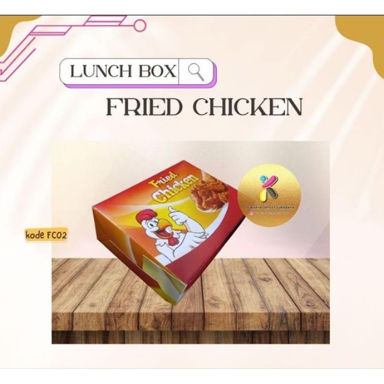 

Terlaris! Box Fried Chicken motif isi 50/Dus fried chicken/kerdus fried chicken/Box ayam goreng/kemasan fried chicken Murah