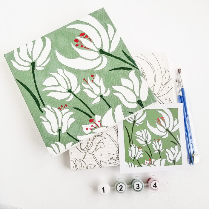 

PAINT BY NUMBER 20X20CM WITH WOODEN FRAME / DIY PAINTING / PAINTING K ORIGINAL TERBARU