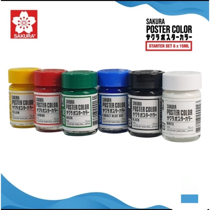 

CAT POSTER SAKURA SET ISI 6 15 ML BASIC COLOR ORIGINAL TERBARU