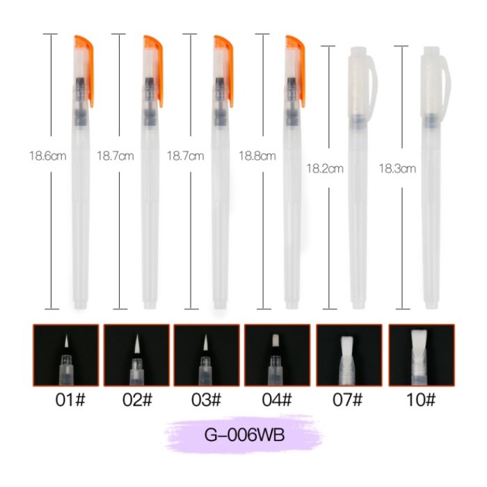 

GIORGIONE WATER BRUSH SET / KUAS LUKIS CAT AIR SET / WATERBRUSH ORIGINAL TERBARU