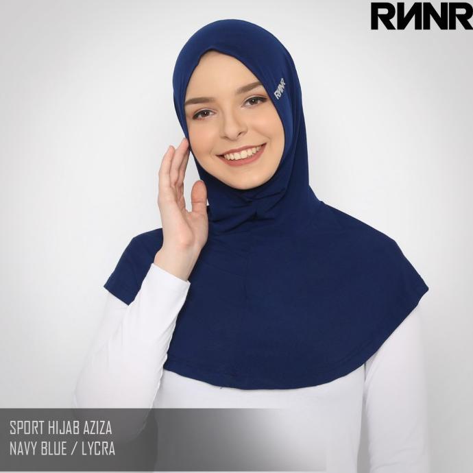 Rnnr Hijab Sport Olahraga Instant Menutup Dada Kerudung Senam Jilbab Original