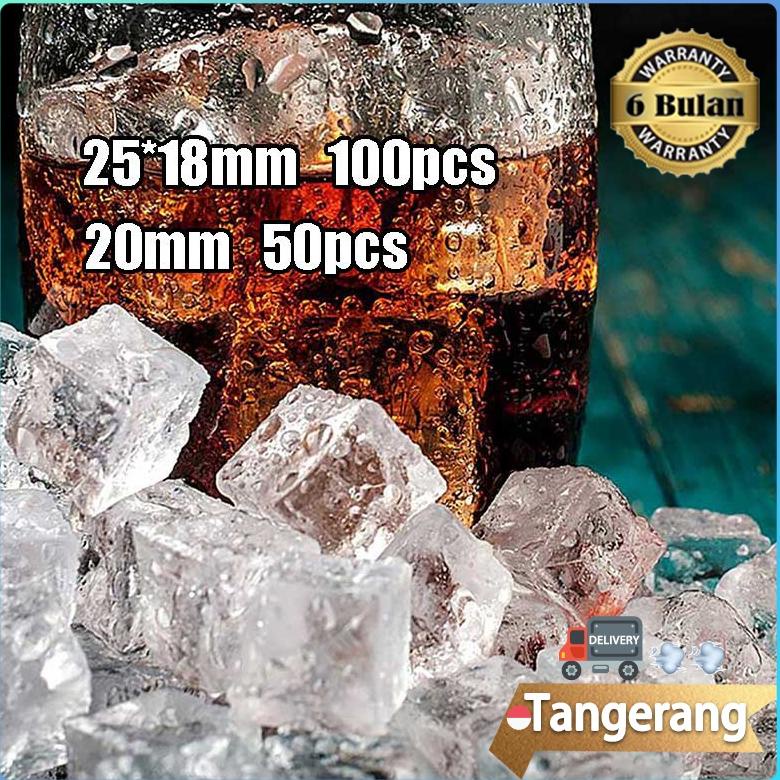 TERLARIS ES BATU PALSU FAKE ICE CUBE AKRILIK FOOD PHOTOGRAPHY ACRYLIC PROP FOTO PRANK ES BATU IMITAS