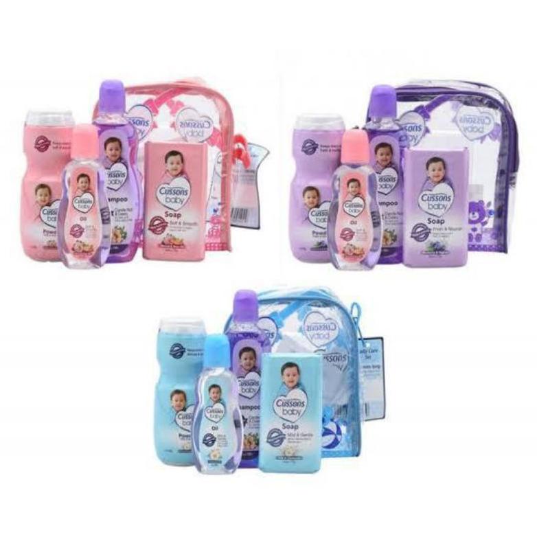 Terbaruuu SATU SET CUSSON BAYI 4 IN 1 / MINI PACK CUSSONS PERALATAN MANDI BAYI / ANAK
