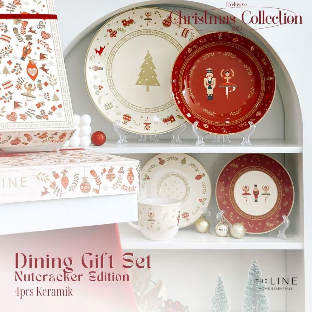 

TERBARU Hampers Christmas - Dining Gift Set Nutcracker Edition 4pcs Keramik - Natal 2023