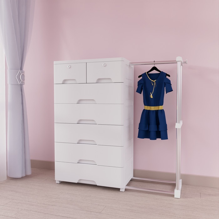 KUCA LOKER PLASTIK LEMARICABINET TABUNG BAJA LEMARI BAJU GANTUNG RAK