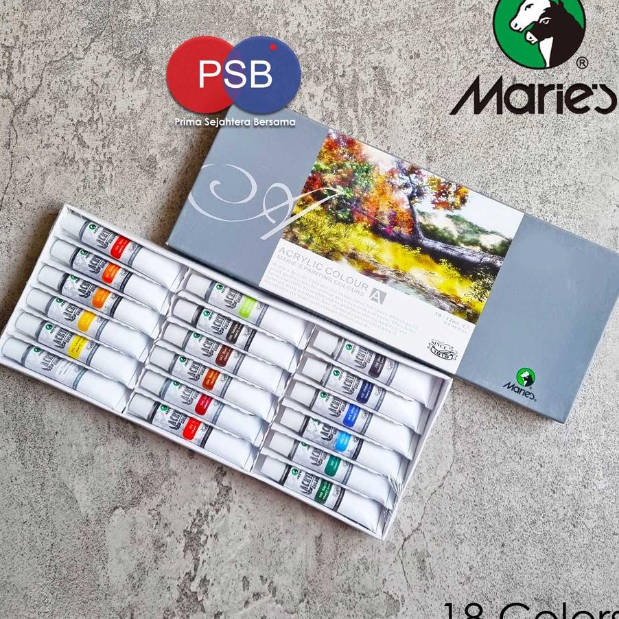 

Cat Akrilik Maries Set 18 Warna / Maries Acrylic Set 18 Colors