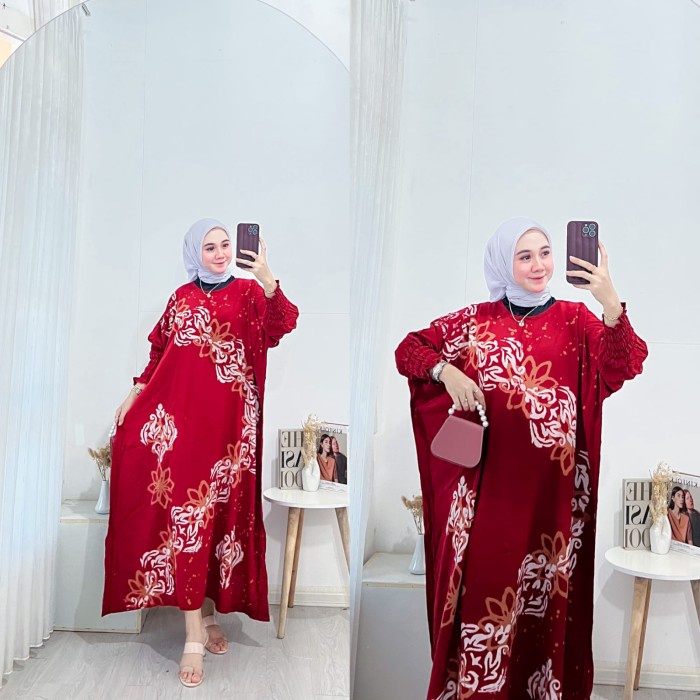 Daster Kaftan / Kaftan Wanita / Daster Kaftan Kekinian Ready