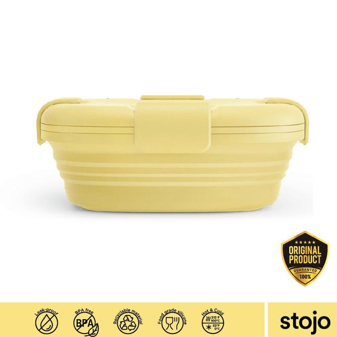 Original Stojo Jr, Collapsible Box 24 oz / Kotak Makan lipat - Mimosa