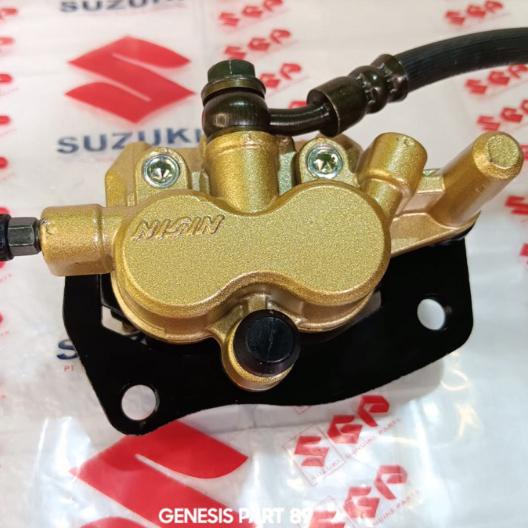 PIRINGAN CAKRAM SET KALIPER BELAKANG SATRIA 2 TAK NISSIN bonus minyak rem dot 4
