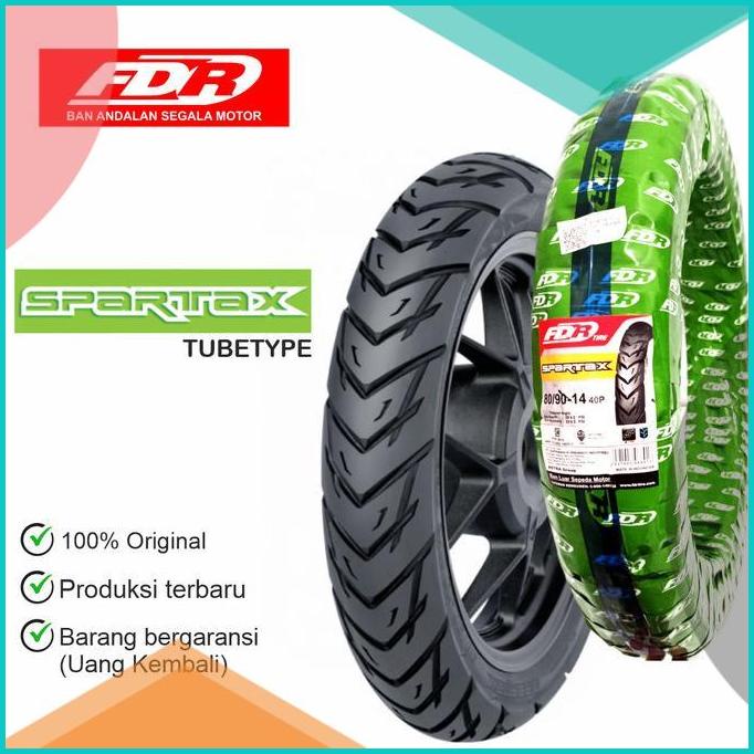 FDR 80/90-14 Spartax Tubetype Ban Luar Motor Matic Beat Mio Matik 16no