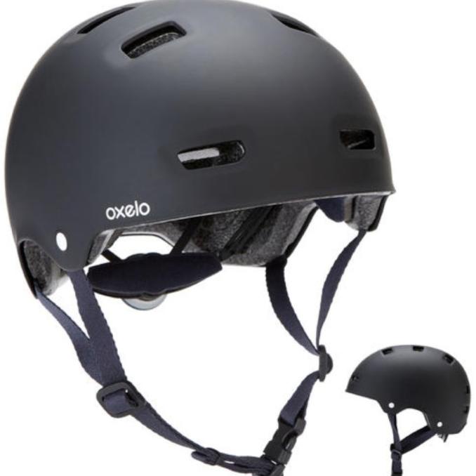 Helm oxelo inline skate skateboarding skuter helm sepeda helm bmx