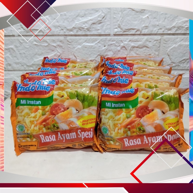 

Indomie Rasa Ayam Spesial 68gr Isi 10pcs .