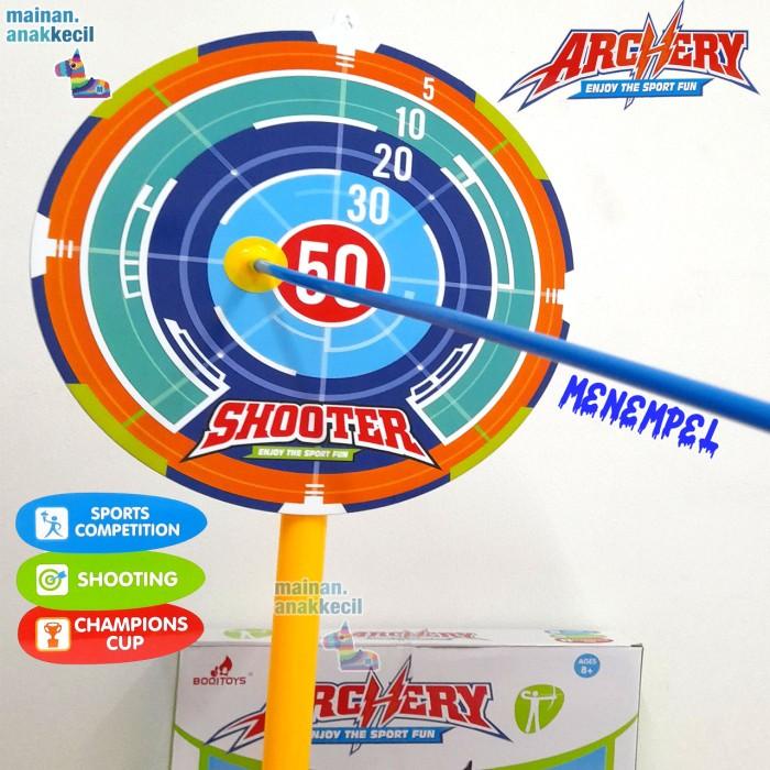 MAINAN ANAK OLAHRAGA PANAH ARCHERY BUSUR PANAH 1 SET TARGET DAN TAS