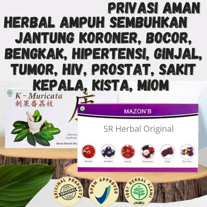 

Obat Herbal Jantung Koroner Bengkak Hipertensi Mazon B K Muricata Orig