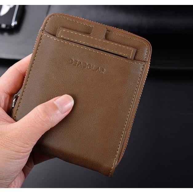 DOMPET LIPAT WANITA BISA PRIA KULIT ORIGINAL BRANDED DEABOLAR COKLAT VENIANGELI5