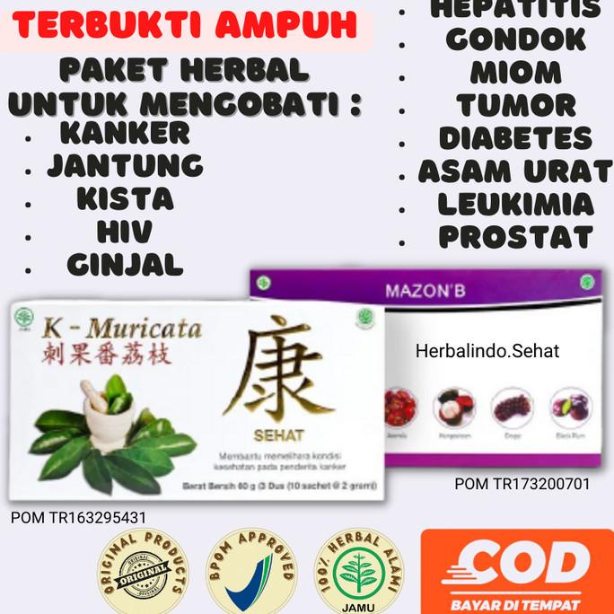 Obat Herbal MAZON B dan K Muricata Original Herbal Hepatitis