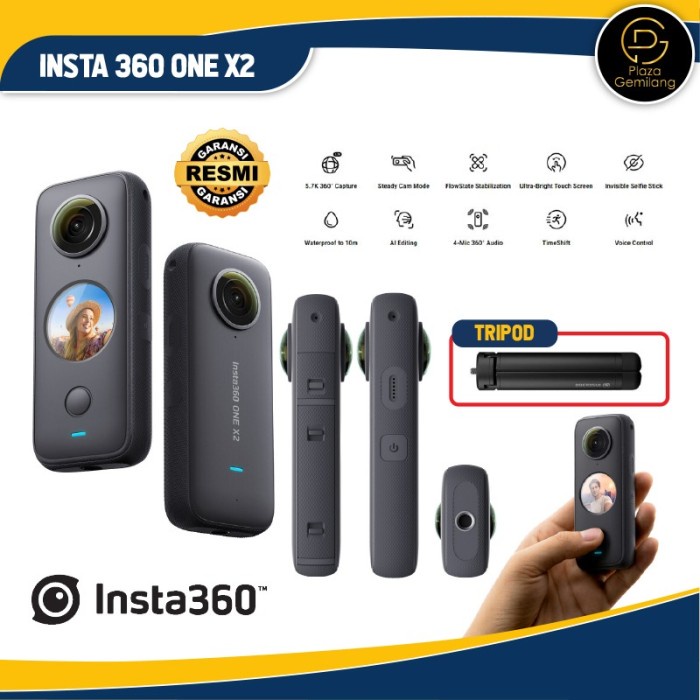 INSTA 360 ONE X2 - KAMERA INSTA 360 - ACTION CAMERA ONE X 2
