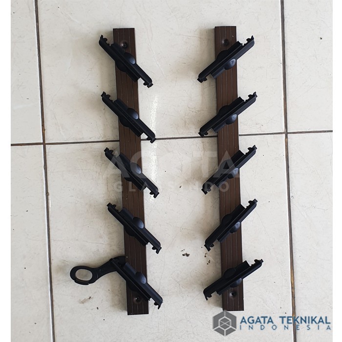 Promo Rangka Jendela Nako Dicky Niki Premium - 4"/10Cm - 5 Blades -Coklattua