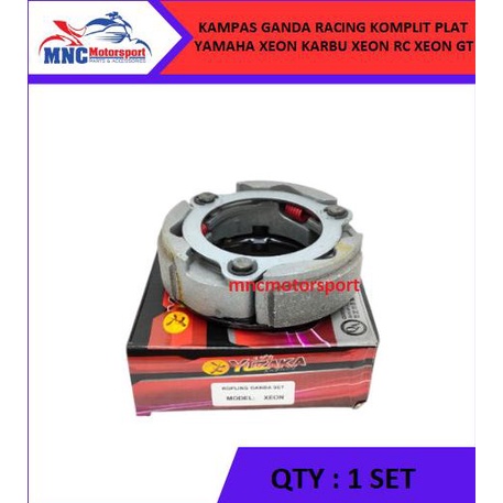 KAMPAS GANDA KOPLING KOMPLIT PLAT RACING YUZAKA XEON KARBU RC GT 16nov
