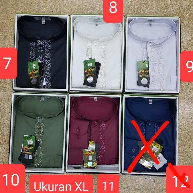 Baju Koko Atlas lengan panjang original ukuran XL