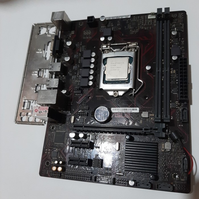 Mobo Ddr4 H110 paket proci bonus fan