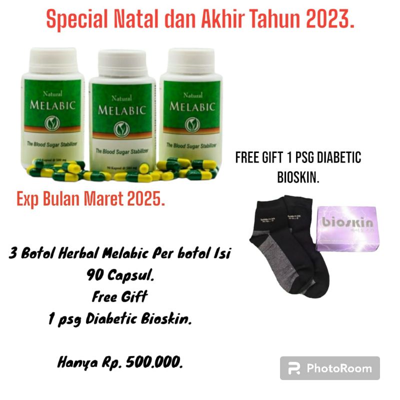 

Herbal@melabic perbotol isi 90 capsul.