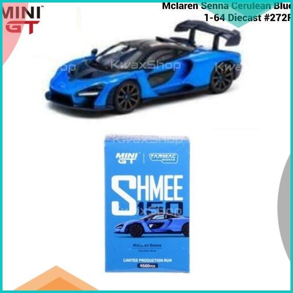 MINI GT X Tarmac Mclaren Senna Cerulean Blue - 1-64 Car Diecast #272R