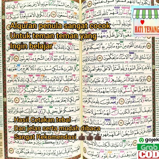 Al Quran Alquran Besar A4 Terjemah Latin Per Ayat Tajwid Warna 30 juz