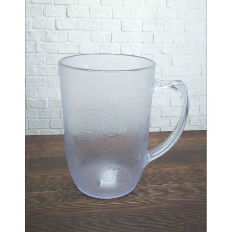 GELAS CANGKIR GAGANG PLASTIK 400 ML SUNRISE 1806