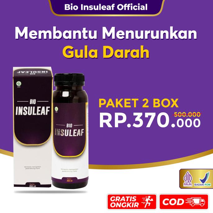 

Bio Insuleaf 2 Box 100% Herbal Alami Solusi Diabetes Dan Kolesterol