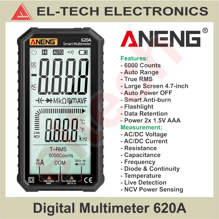 ANENG 620A Digital Multimeter Multitester AVOmeter