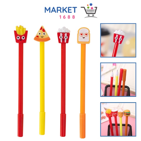 

Market1688 Pena Fast Food Pena Karakter Lucu Model Junk Food Burger Soda Cola French Fries Pen Karakter