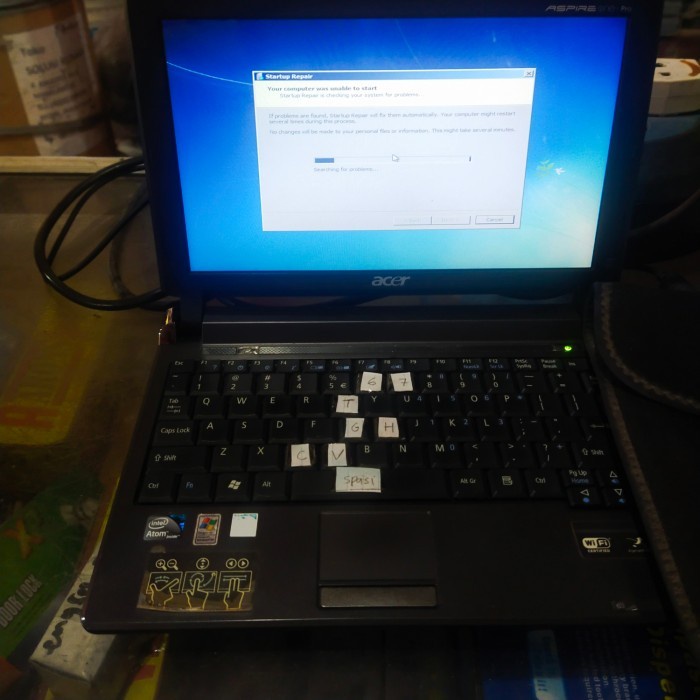 Buruan beli] laptop aspire one intel atom + adaptor bekas acer notebook note book s