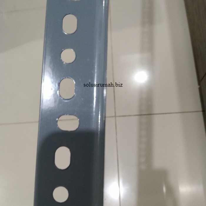 +++++] besi siku lubang 1 meter 1MM AN NON ACCESORIES SIKU LUBANG POTONGAN