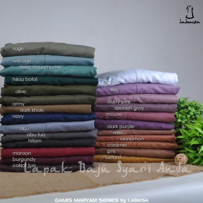 Gamis Toyobo Polos Basic Maryam Series