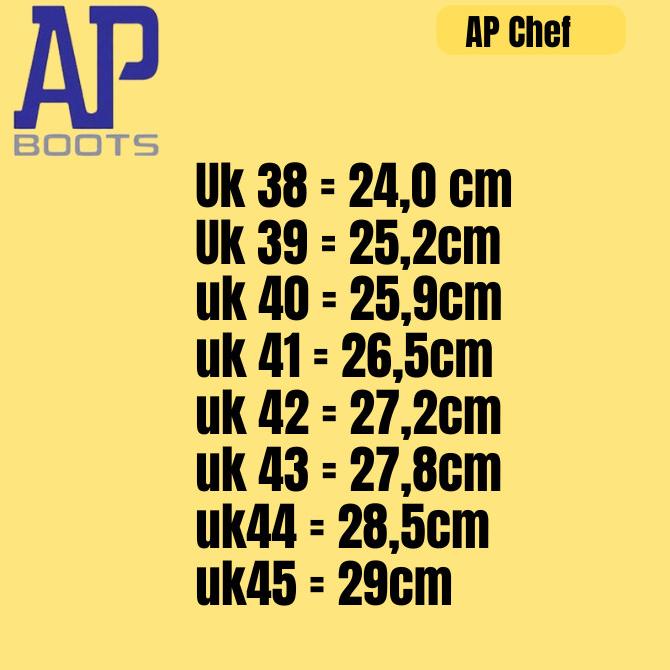 sepatu chef sepatu dapur / sepatu AP chef murah meriah HITAM