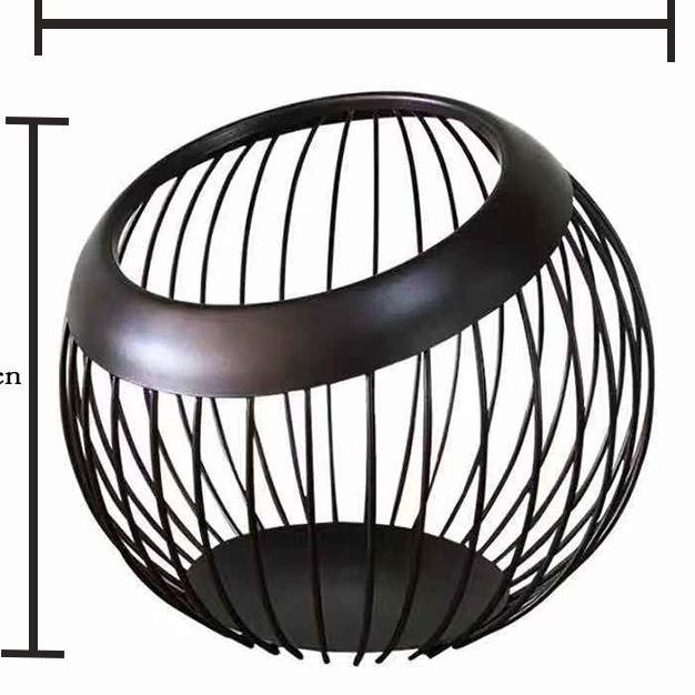 Fruit Basket Rak Keranjang Buah Tingkat Besi Rak Buah Rak Bumbu