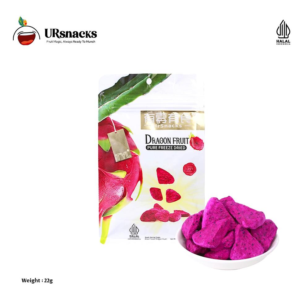 

Ready URSNACKS Freeze Dried Pure Dragon Fruit - Snack Keripik Buah Naga