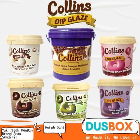 

Ready Collins Choco Crunchy 1 kg / Collins Dip Glaze / Collins Coklat / Collins Strawberry Susu Tiramisu Green Tea Taro