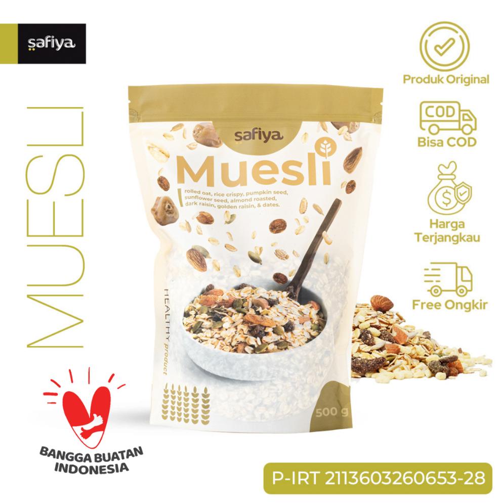 

Ready Muesli Fruit and Seed 500 gram Sereal Sehat Authentic Safiya Food