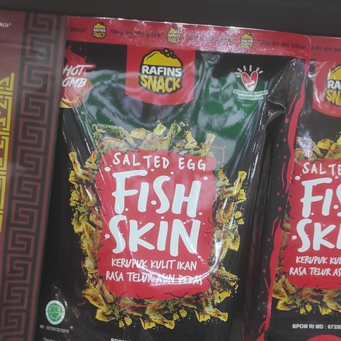 

------] RAFFINS SNACK FISH SKIN SALTED EGG PEDAS 70 GR