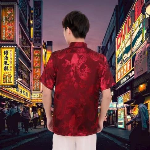 Terlaris New Cheongsam Lengan Pendek Pria Terbaik